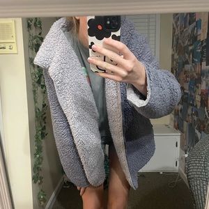 Urban Outfitters Purple Teddy Coat